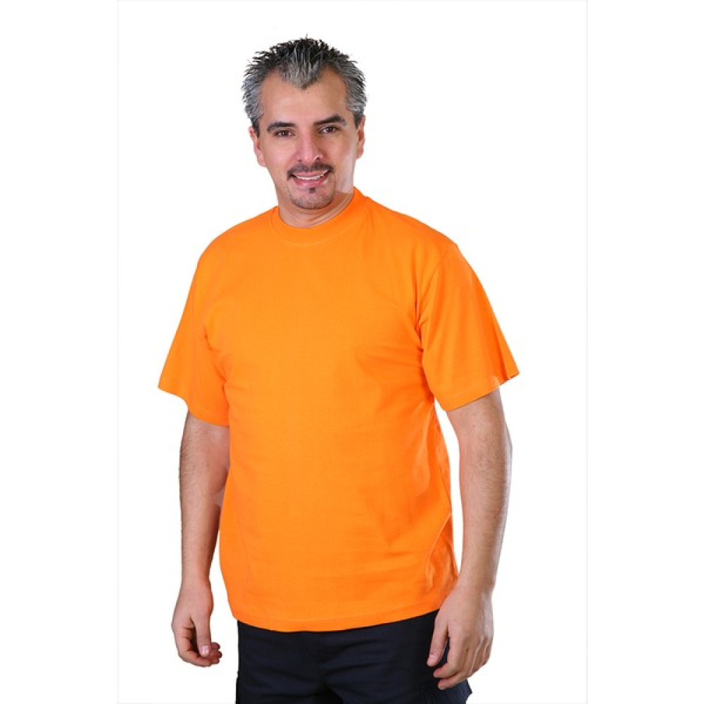 Sıfır Yaka Tişört, Turuncu (112E1005) Bisiklet Yaka T-shirt Erkek T-shirt Fiyatı