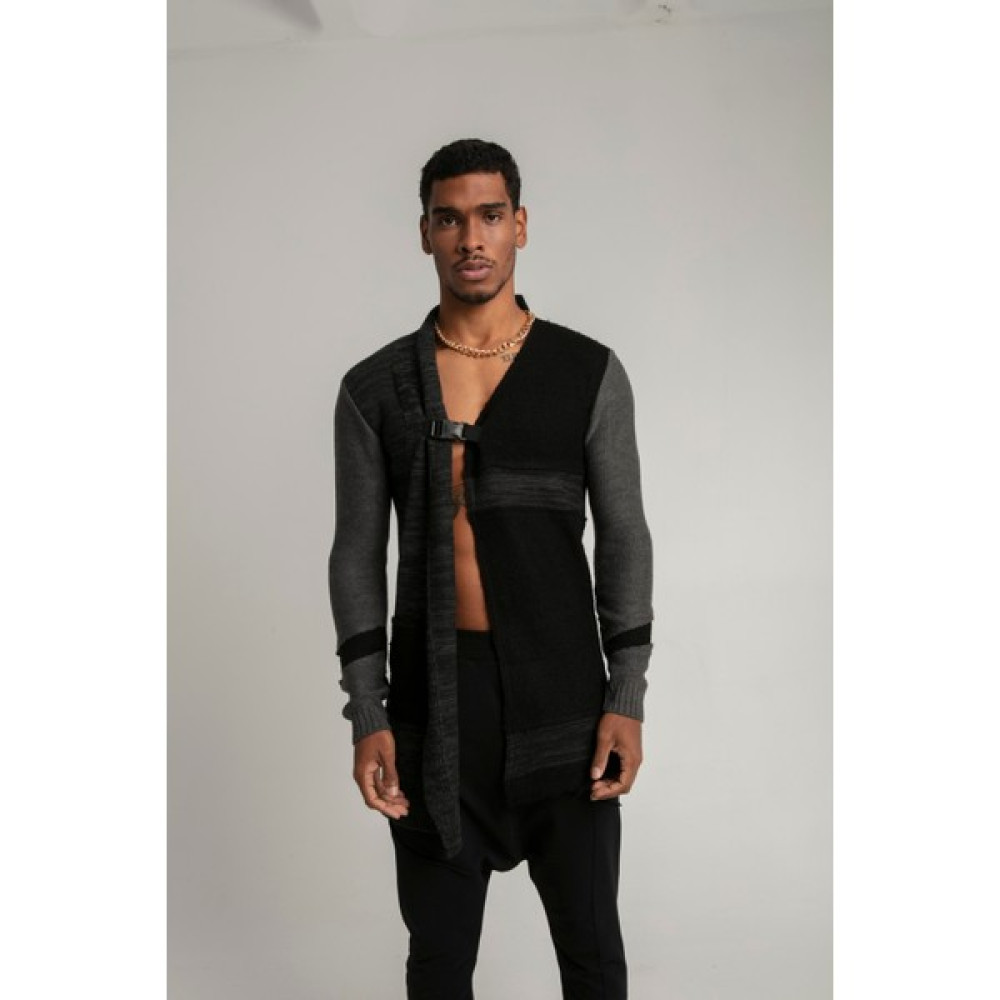 SiFu Tekstil Parçalı Spor Aksesuar Detaylı Fashion Tarz Da Triko Hırka Erkek Hırkalar Fiyatı