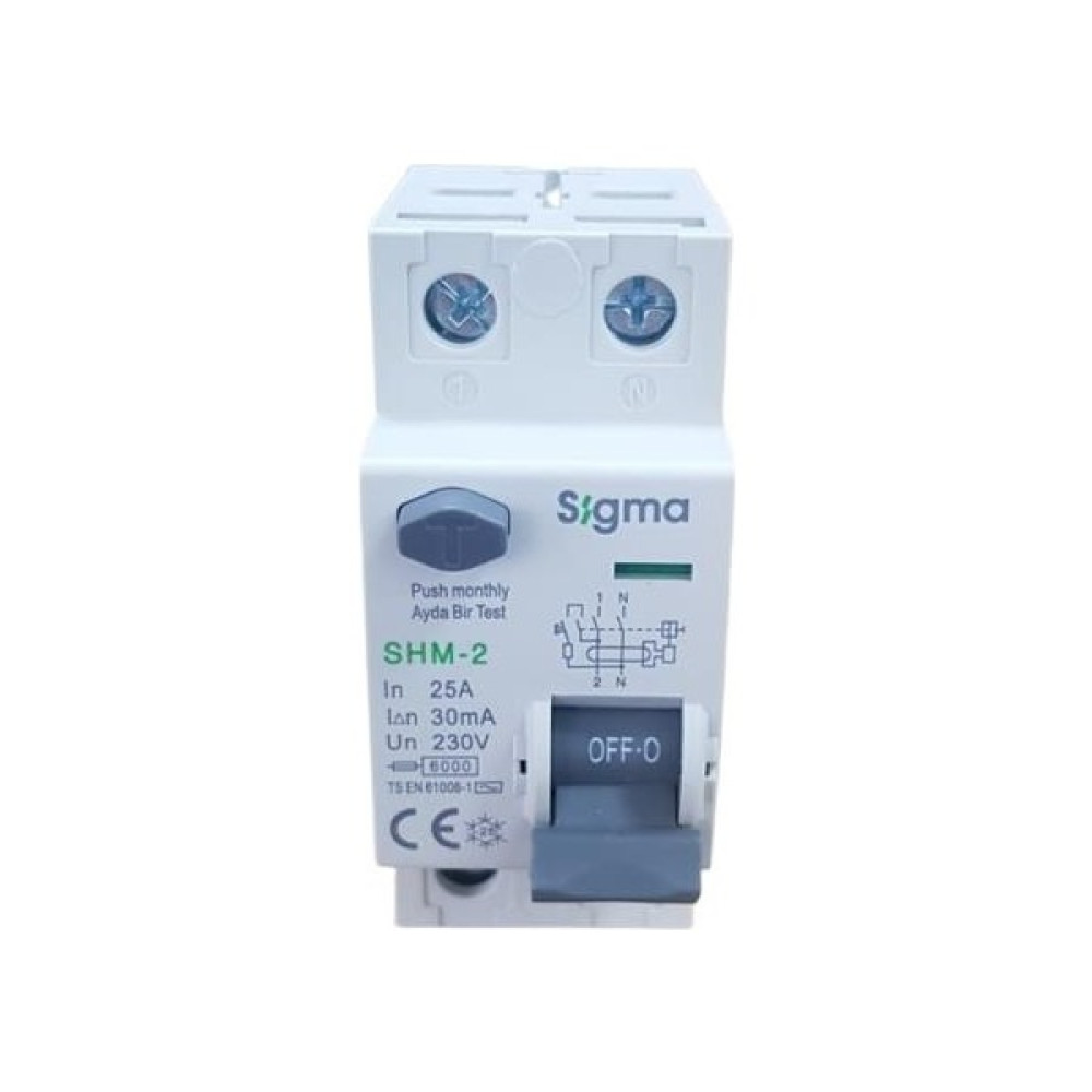 Sigma 2X25A 30MA Kaçak Akım Rölesi Sigma - Yok Oto Boyaları Fiyatı