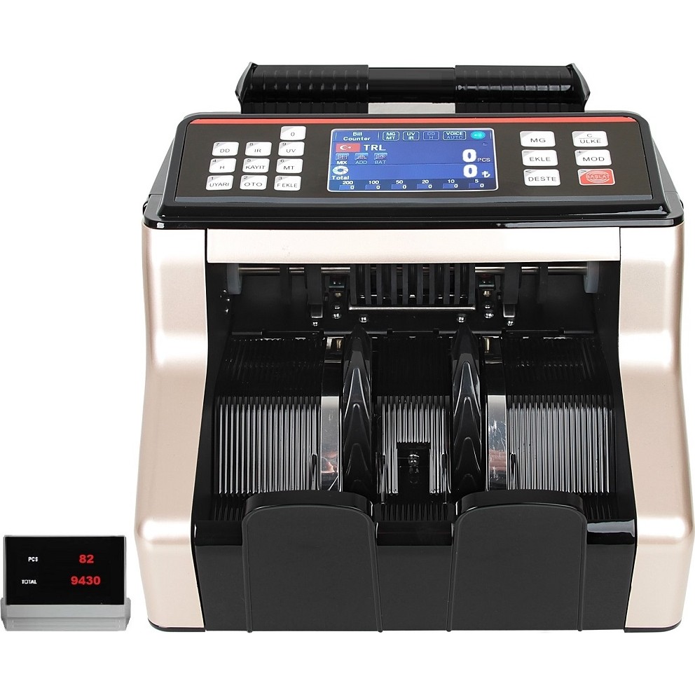 Sigma SC75200G Karışık Para Sayma Makinesi TL Karışık , Euro ve Usd Adet Sayım + Müşteri Ekranı Ekranı + Konuşma Ev, Yaşam, Ofis, Kırtasiye Fiyatı