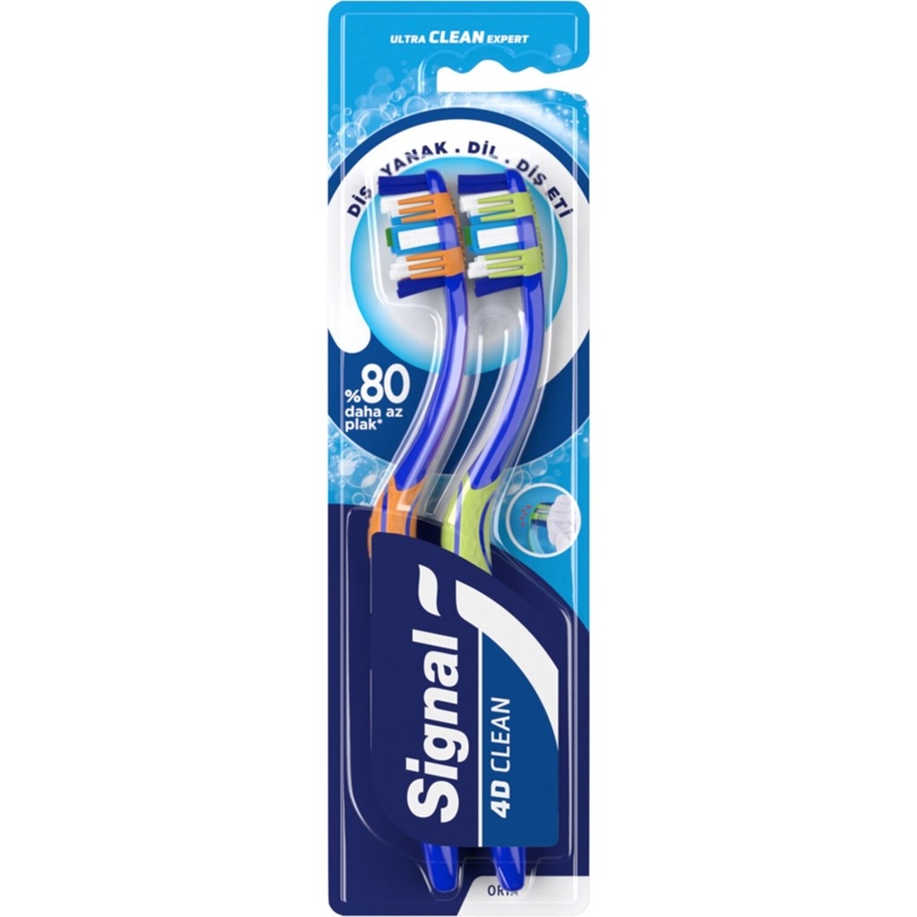 Signal 4d Clean Expert Diş Fırçası 1+1 Diş Fırçaları Fiyatı
