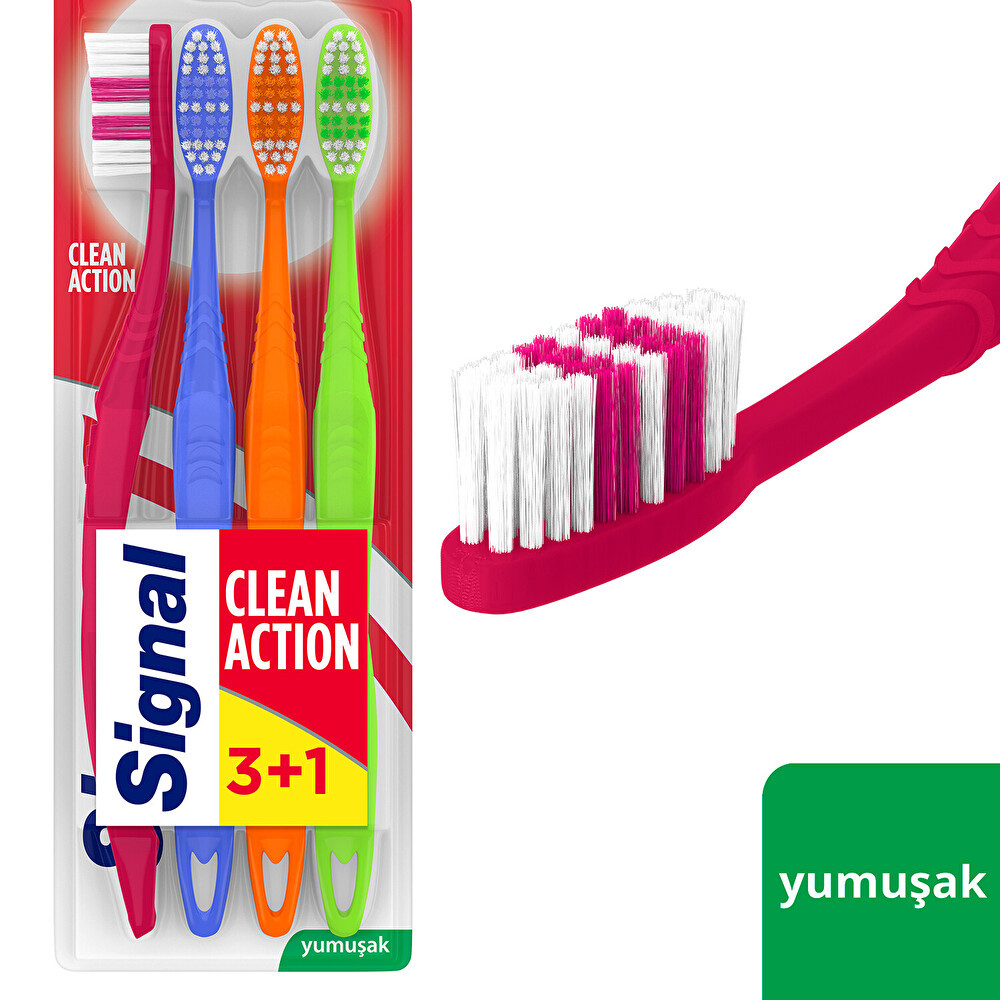 Signal Clean Action 3+1 Diş Fırçası Diş Fırçaları Fiyatı