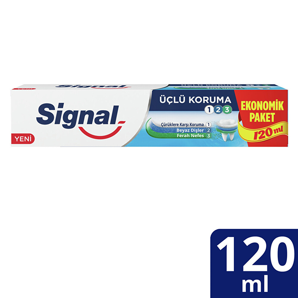 Signal Diş Macunu Üçlü Koruma 120 ml Diş Macunları Fiyatı