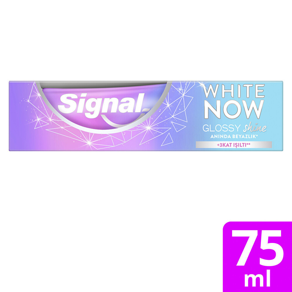 Signal Diş Macunu White Now Glossy Shine Anında Beyazlık +3 Kat Işıltı 75 ml Diş Macunları Fiyatı
