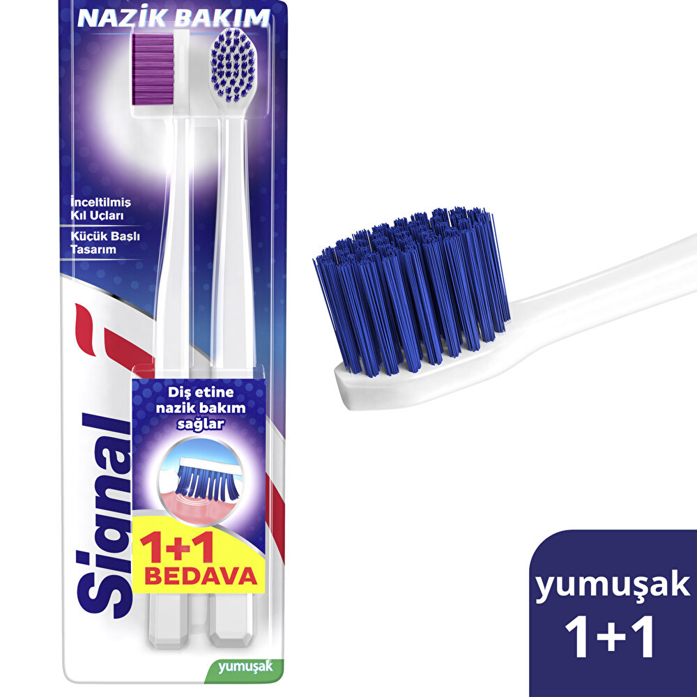 Signal Nazik Bakım Diş Fırçası 1+1 Yumuşak Diş Fırçaları Fiyatı