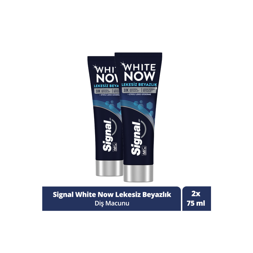 Signal White Now Diş Macunu Lekesiz Beyazlık 75 ml X2 Diş Macunları Fiyatı