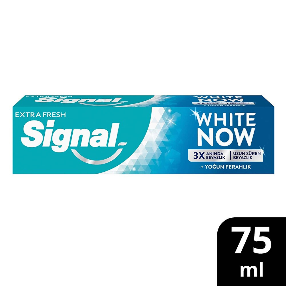 Signal White Now Extra Fresh Anında Beyazlatıcı Leke Karşıtı Diş Macunu Kahve Ve Sigara Lekelerine Etkili 75ml Diş Macunları Fiyatı