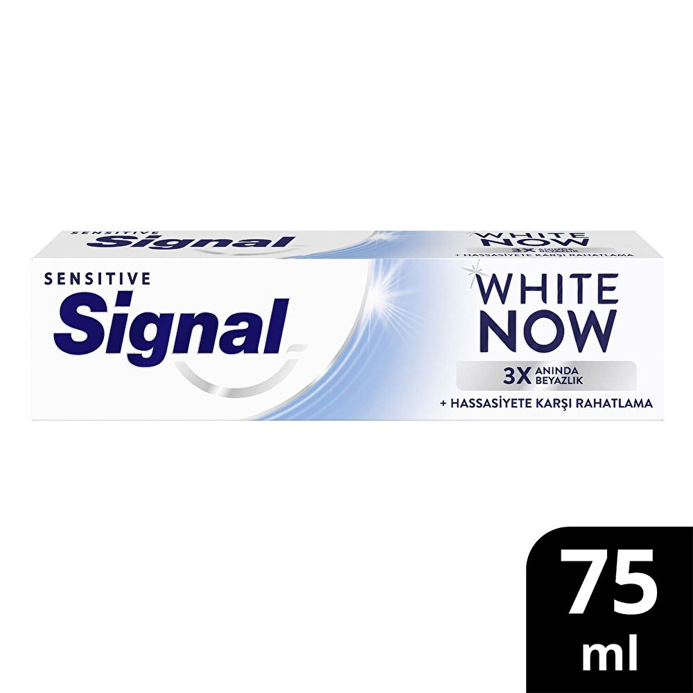 Signal White Now Sensitive Anında Beyazlatıcı Leke Karşıtı Diş Macunu Kahve Ve Sigara Lekelerine Etkili 75ml Diş Macunları Fiyatı