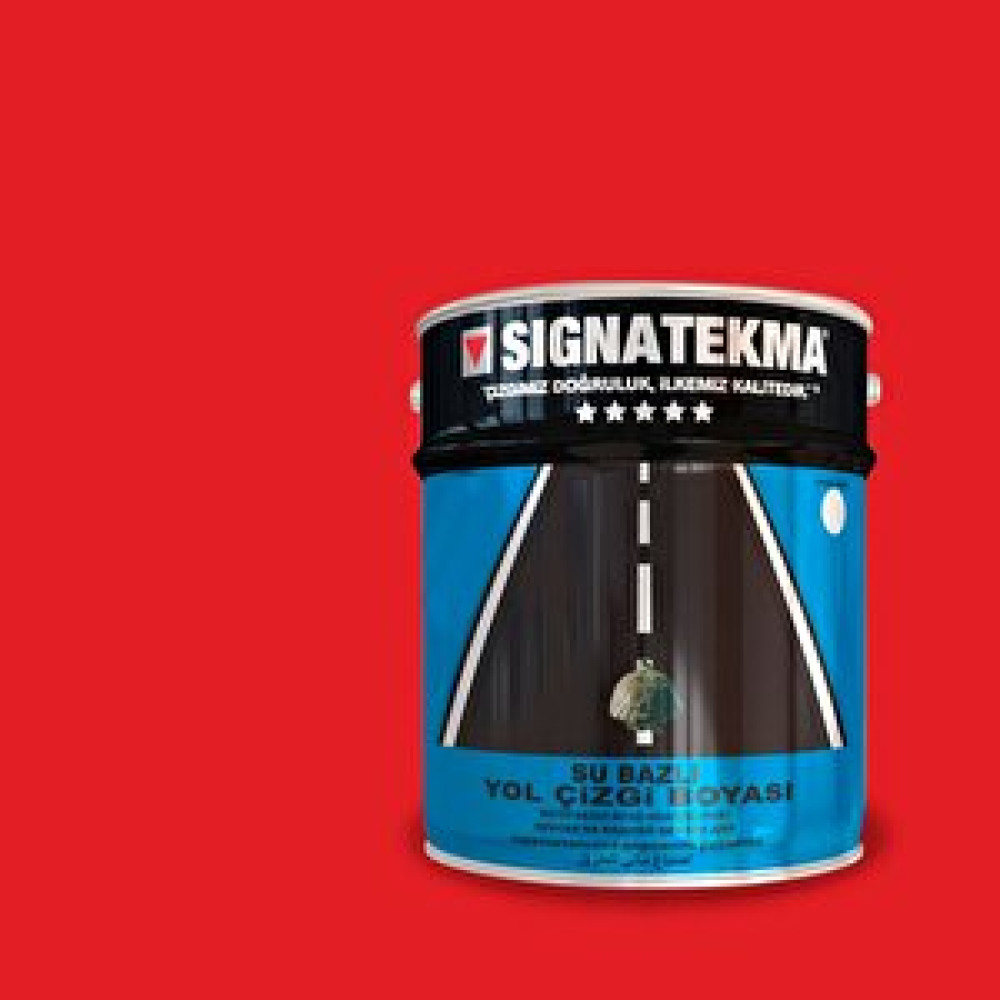 Signatekma Hydral - Su Bazlı Yol Çizgi Boyası 25kg Kirmizi Boyalar Fiyatı