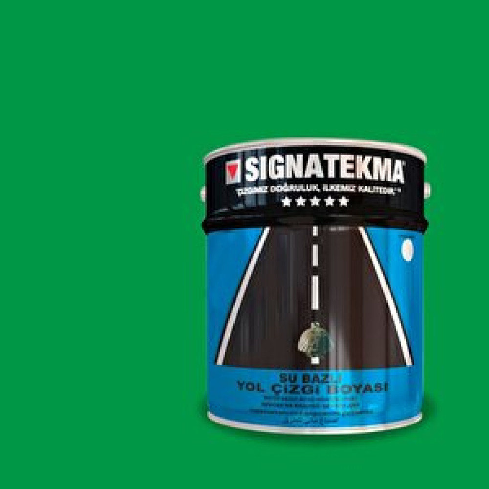 Signatekma Hydral - Su Bazlı Yol Çizgi Boyası 25kg Yeşi̇l Boyalar Fiyatı