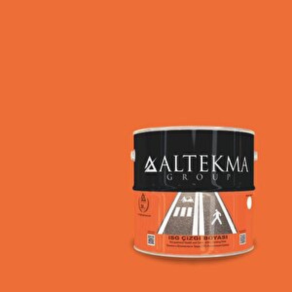 Signatekma İsg İş Sağlığı Ve Güvenliği Çizgi Boyası 10 Kg Turuncu Boyalar Fiyatı