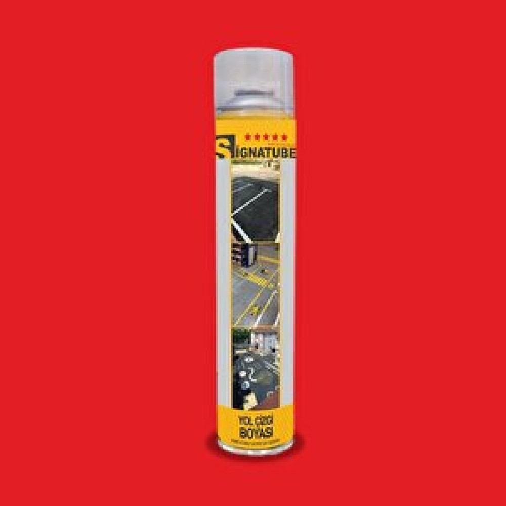 Signatekma Signatube Sprey Yol Çizgi Boyası 750ml Kirmizi Boyalar Fiyatı