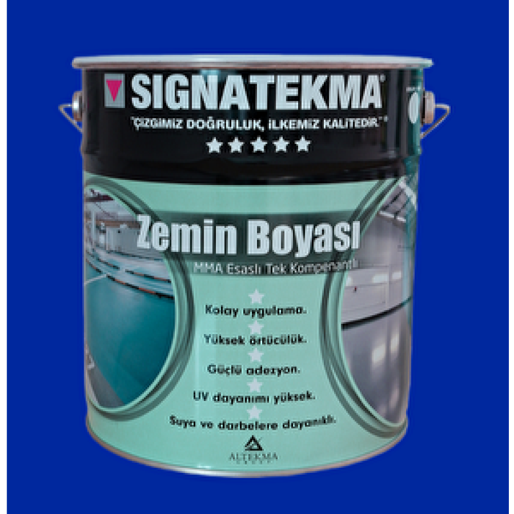 Signatekma Zemin Boyası-MMA Reçine Esaslı 20 Kg Mavi̇ RAL 5015 Boyalar Fiyatı