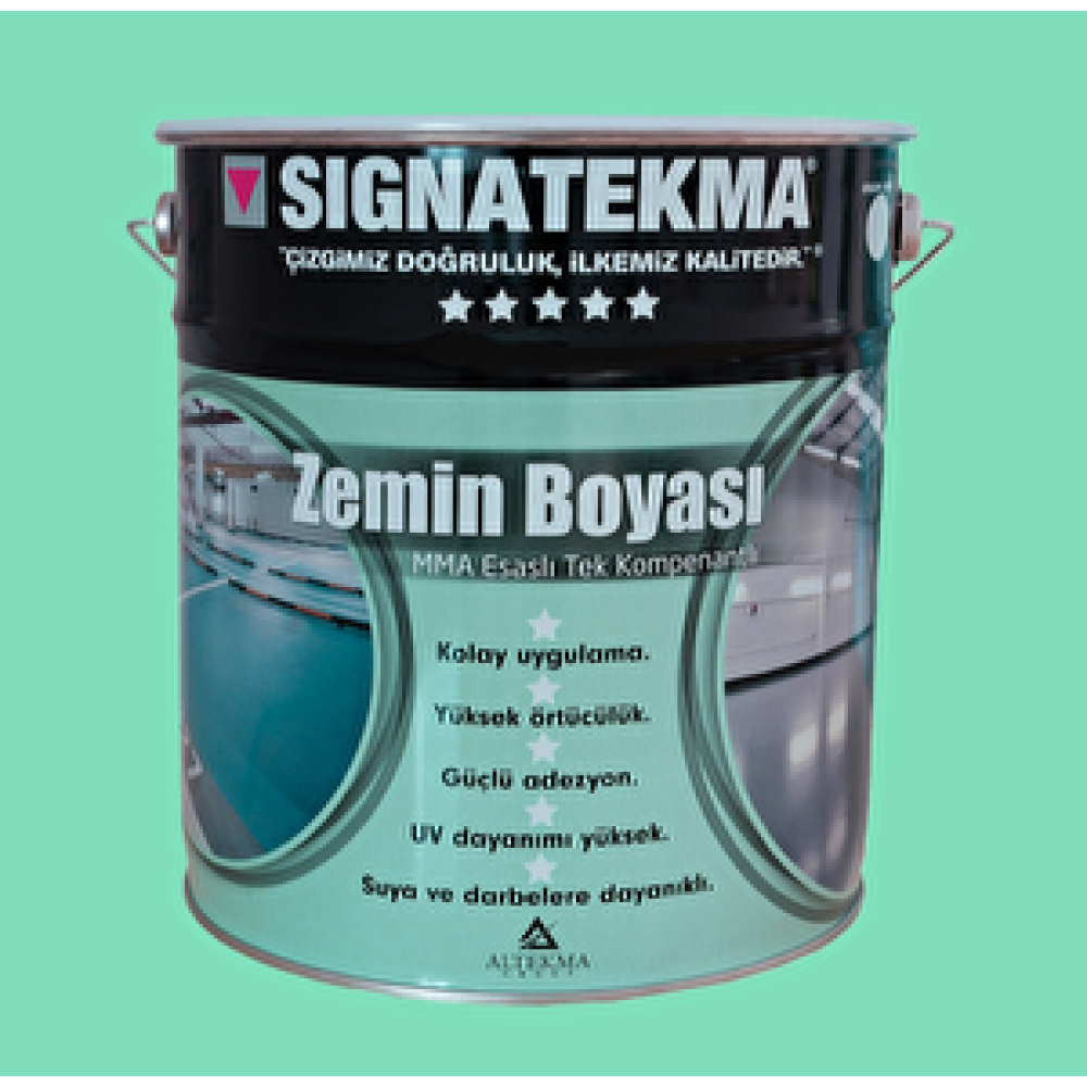 Signatekma Zemin Boyası-mma Reçine Esaslı 20 Kg TURKUAZ Boyalar Fiyatı