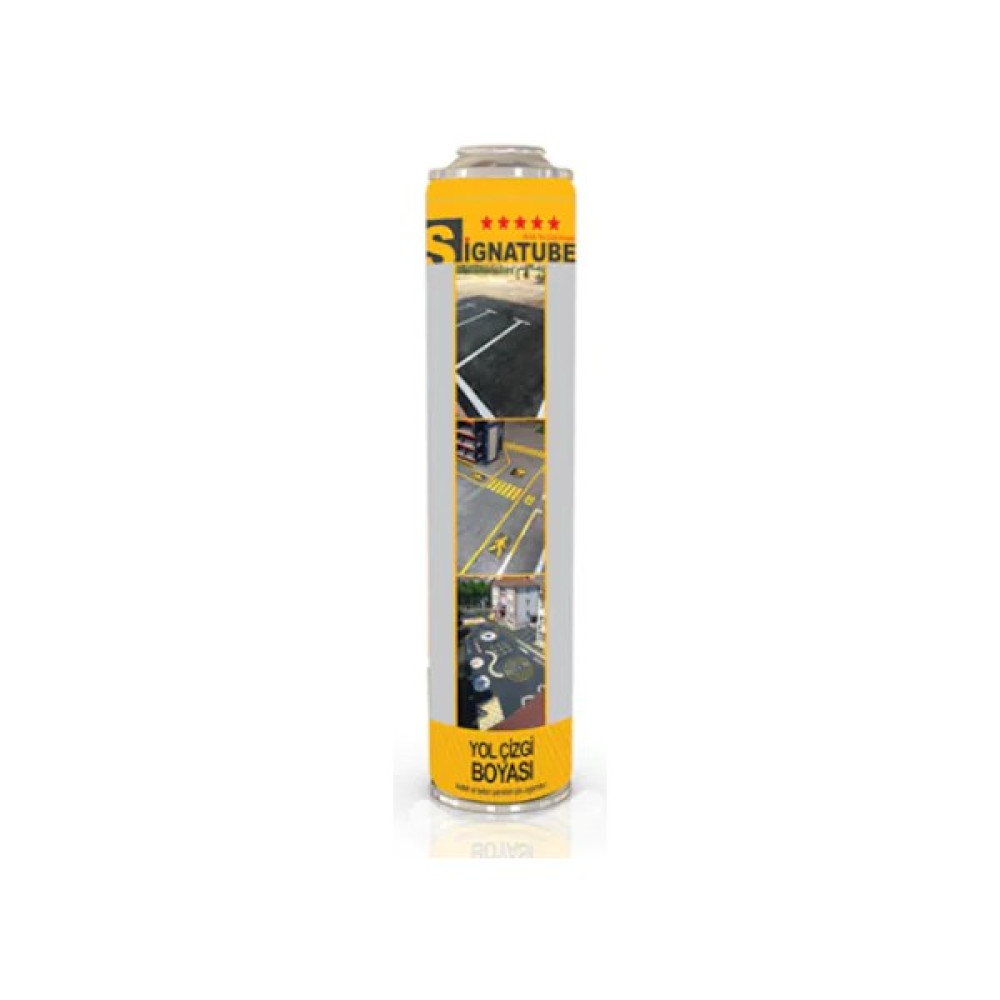 Signatube Sprey Yol Çizgi Boyası 750 ml 6 Adet - RAL 1023 SARI Boya Malzemeleri Fiyatı