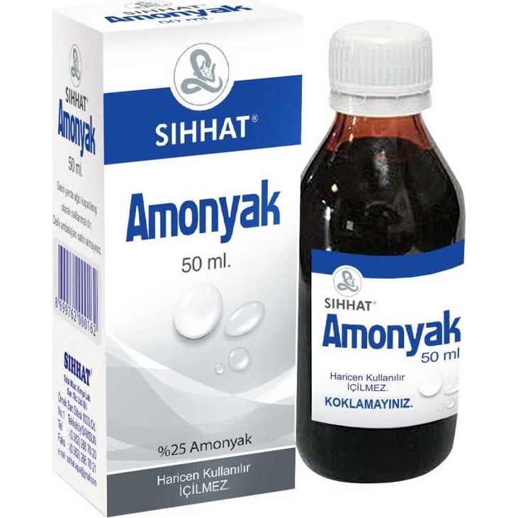 Sıhhat Amonyak 50 ml %25 Amonyak İçeren Temizleyici Ürün - 50 gr Diğer Fiyatı