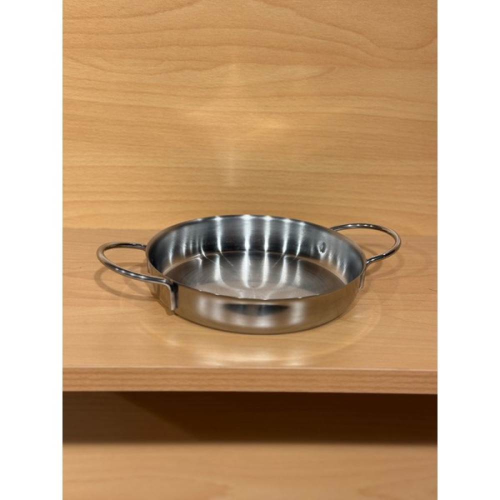 SİHİRLİ AYAKLAR Çelik Çift Kulplu Tabansız Sahan 16 cm - Gümüş Tencereler Fiyatı