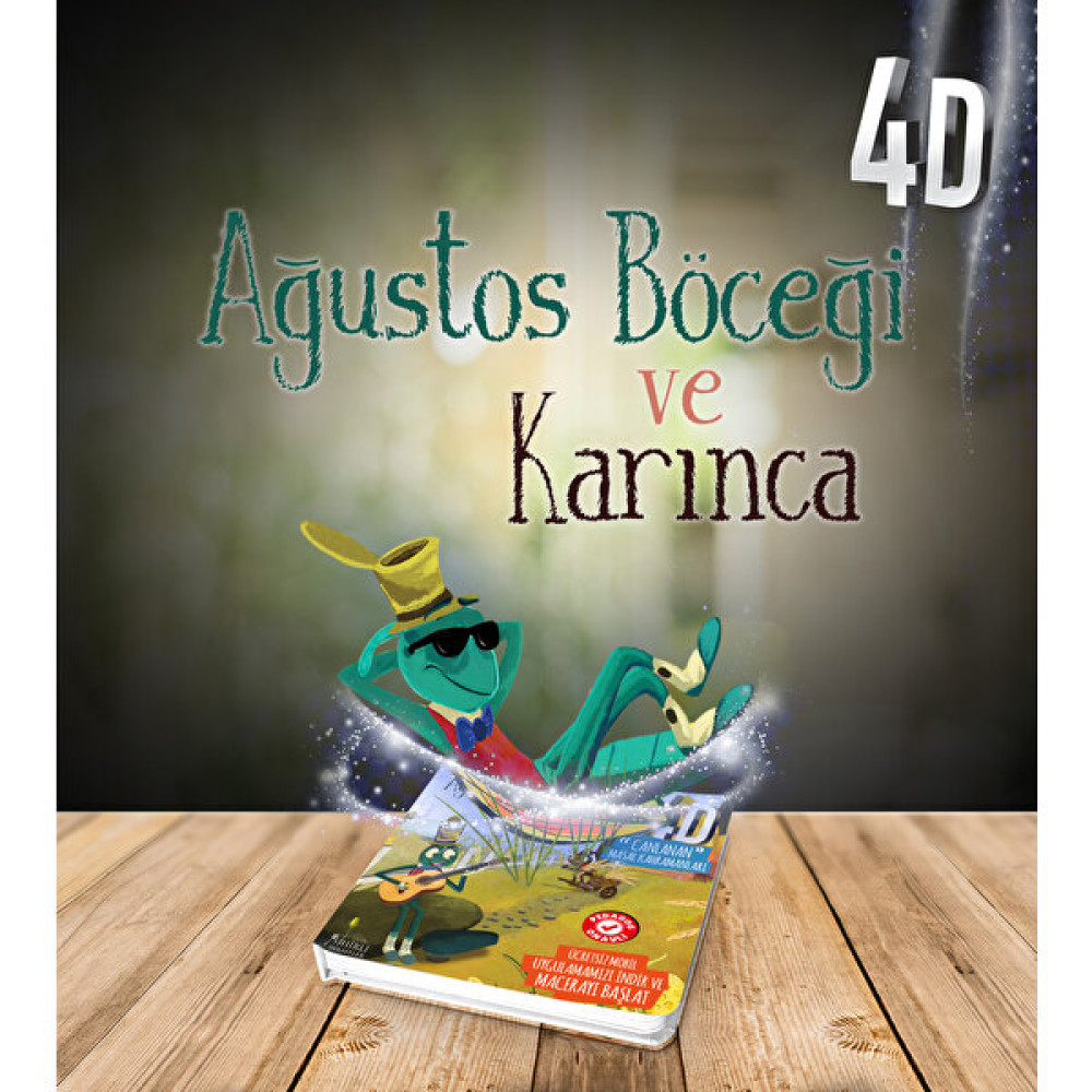Sihirli Hikayeler 4D Canlanan Kitap - Ağustos Böceği ve Karınca Çocuk Masal Fiyatı