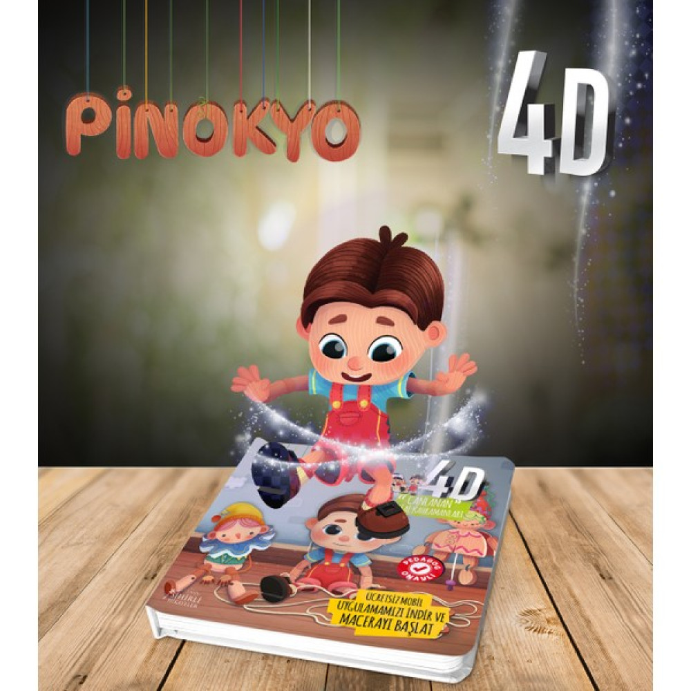 Sihirli Hikayeler 4D Canlanan Kitap - Pinokyo Çocuk Masal Fiyatı