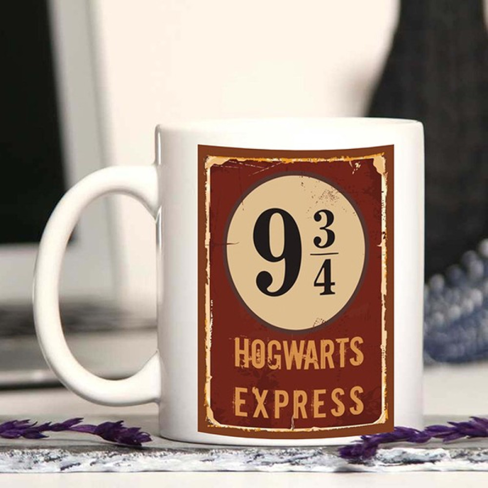 Sihirli Kare Retro Tasarım Harry Potter Temalı Kupa Bardak - 1 Adet - Beyaz - 200 ml Fincan / Bardak / Kahve Takımı Fiyatı