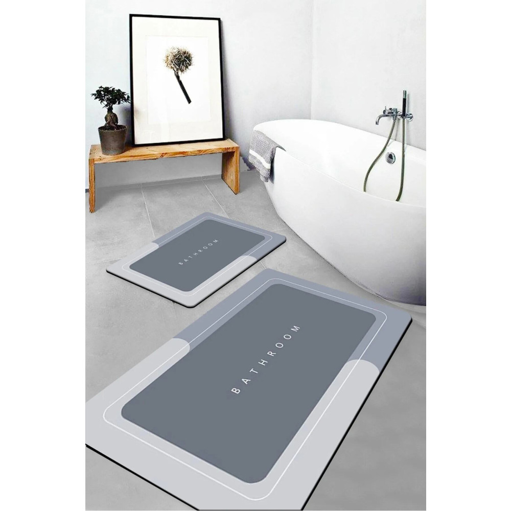SİHİRLİ MOP Banyo Paspası Kaymaz Tabanlı Su Emici Yapı 40x60cm Kare Banyo Tekstili Fiyatı