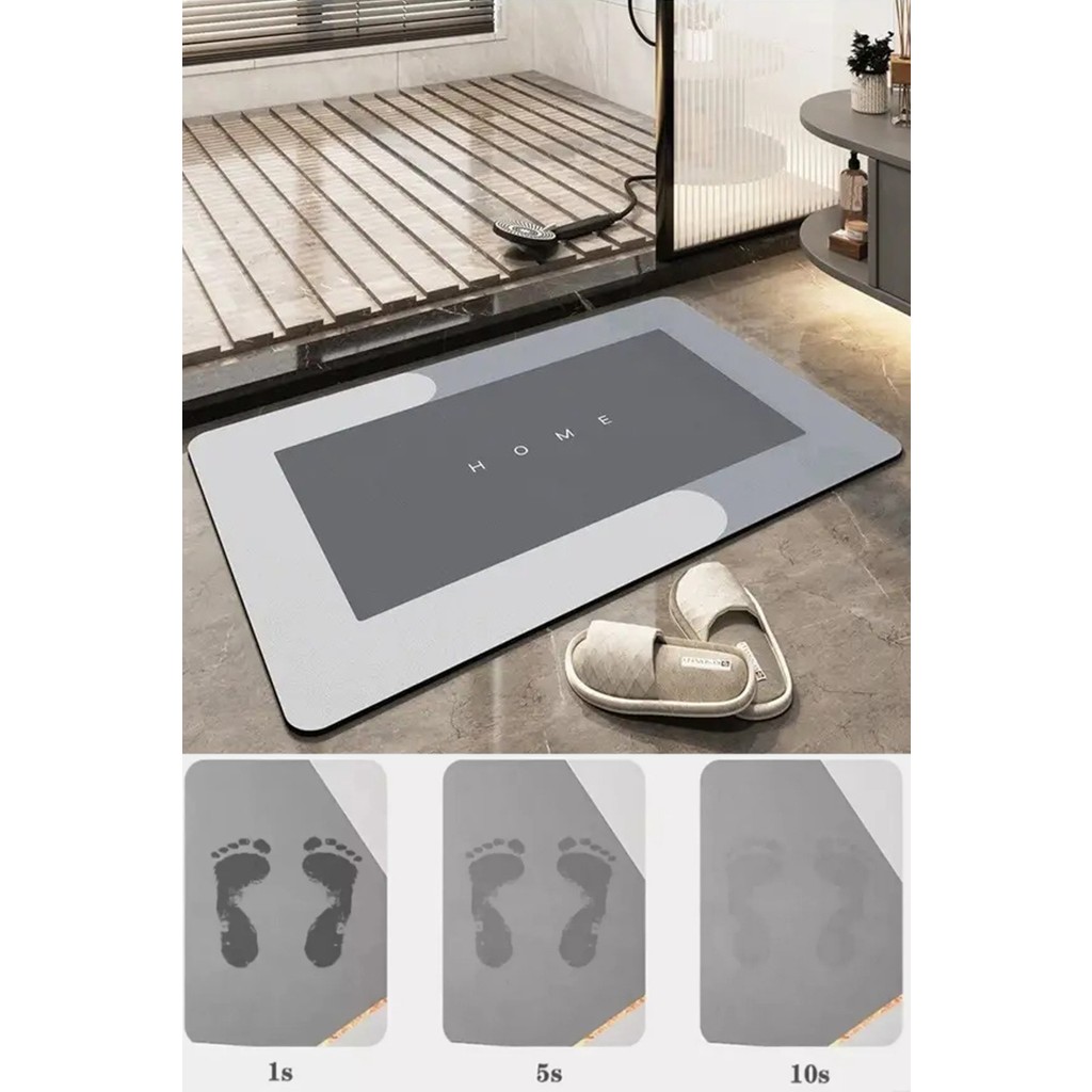 Sihirli Mop Banyo Paspası Kaymaz Tabanlı Su Emici Yapı 40X60CM Kare - 40x60 Araca Özel Paspaslar Fiyatı