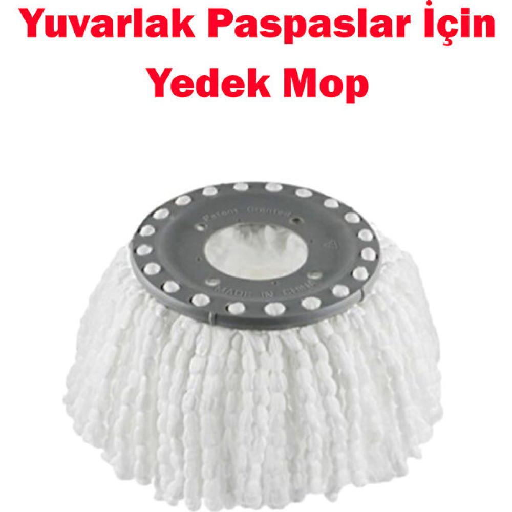 Sihirli Mop Döner Başlıklı Mop Yedeği Yedek Paspas 1 Adet - Beyaz Temizlik Malzemeleri Fiyatı