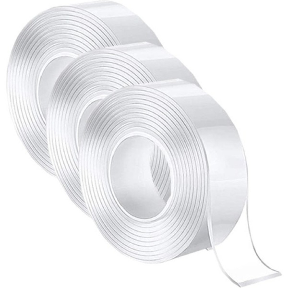 Sihirlicin Nano Teknoloji Çift Taraflı Şeffaf Süper Güçlü Su Geçirmez Yıkanabilir Bant 1.8 Cmx3 Metre (3 Adet) Oto Boyaları Fiyatı
