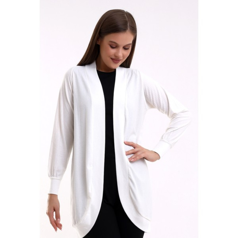 Şiir Kadın Italyan Reglan Oval Etek Uzun Kol Penye Esnek Uzun Hırka & Kaftan & Hicab & Tesettür Hırka Kadın Hırka Fiyatı