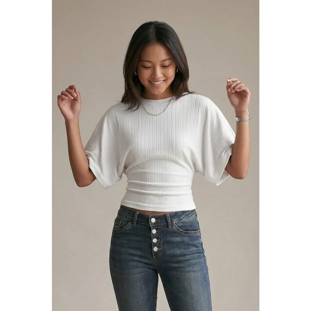 Şiir Wonsa Slim Fit Bele Oturan Geniş Kollu Doğal Viskon Karışımlı Dokulu Jakar Top & Kadın Bluz - Ekru Giyim & İç Giyim Fiyatı