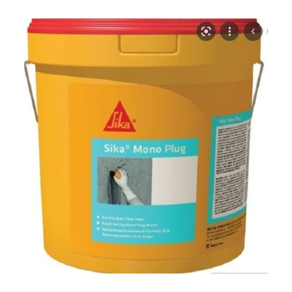 Sika Monoplug Tıkaç Yıldırım Tozu Su Yalıtımı 5 kg Dış Cephe Yalıtım Malzemeleri Fiyatı