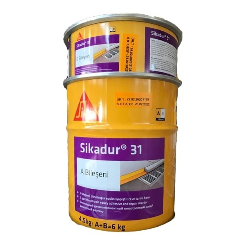 Sika Sikadur® 31 Iki Bileşenli Epoksi Tamir Harcı 6 kg Dış Cephe Yalıtım Malzemeleri Fiyatı