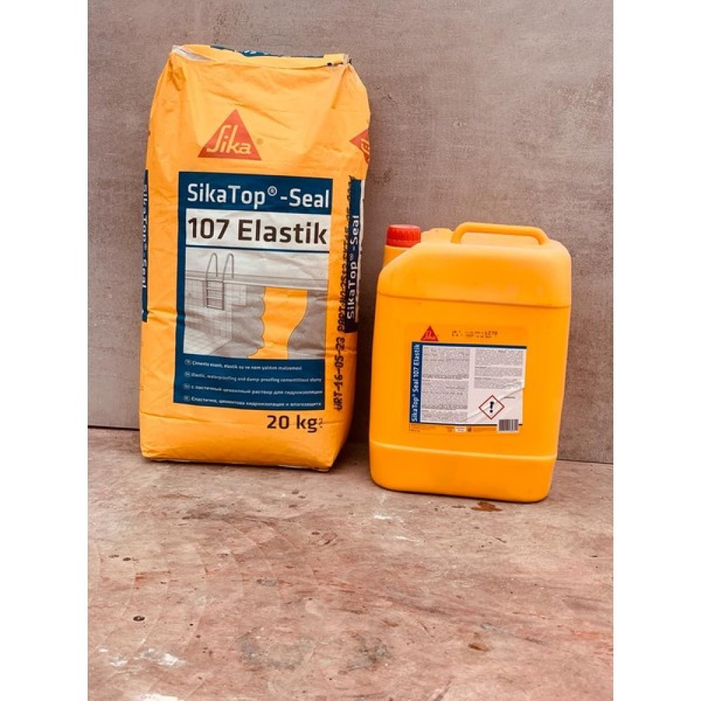 Sika Top Seal -107 Tam Elastik Çift Kompenantlı A+B 30 kg ( İzolasyon Malzemesi ) Dış Cephe Yalıtım Malzemeleri Fiyatı