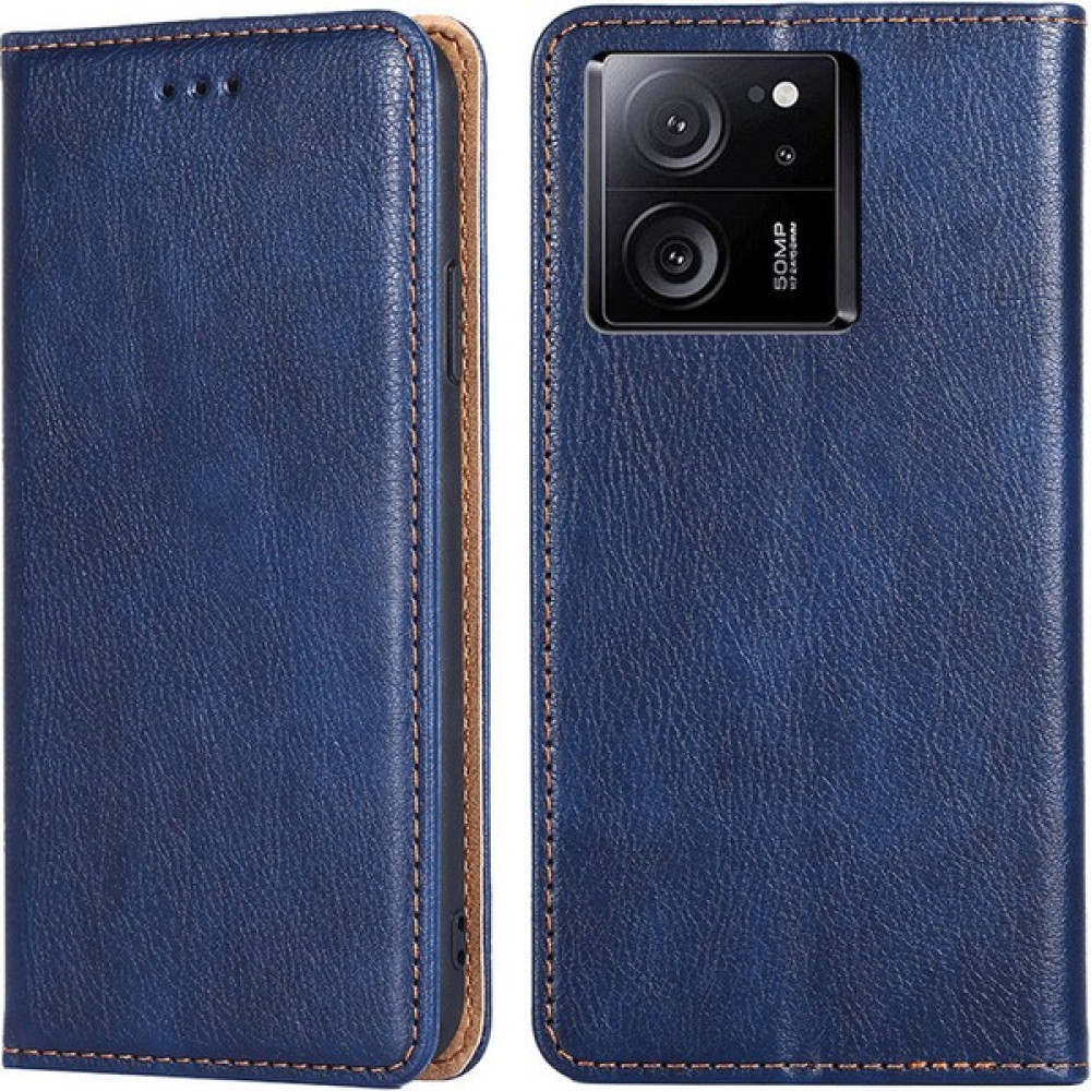 Sikote Xiaomi 13T / 13T Pro / Redmi K60 Ultra Pu Deri Cüzdan Kılıfı Standlı Flip Kapak Kart Tutucu Mavi (Yurt Dışından) - 13T /13T Pro Cep Telefonu Kılıfı Fiyatı