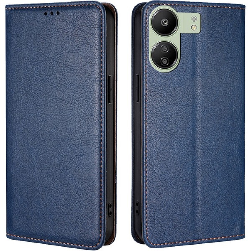 Sikote Xiaomi Redmi 13C/POCO C65/POCO X6 Pro Pu Deri Cüzdan Kılıfı Standlı Flip Kapak Kart Tutucu Mavi (Yurt Dışından) - Mavi Desenli - Redmi 13C Cep Telefonu Kılıfı Fiyatı