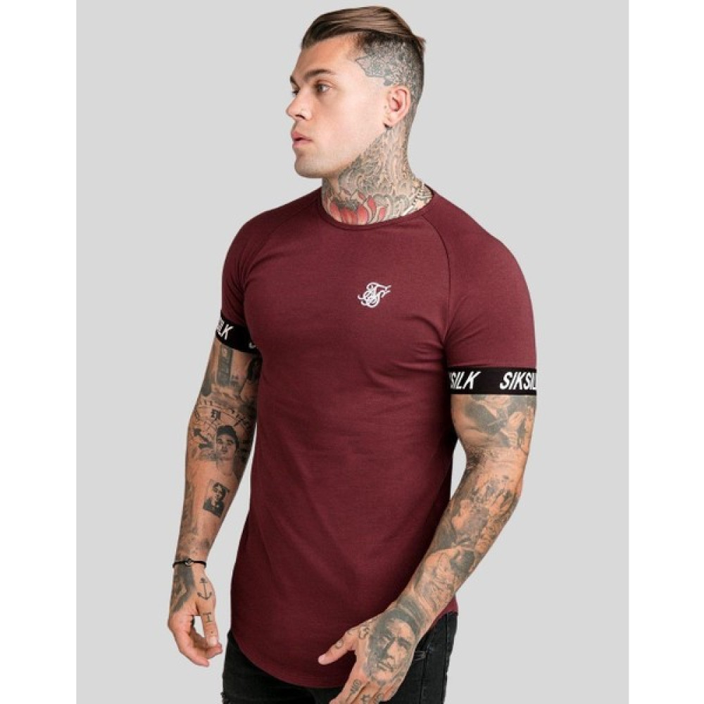 Siksilk Burgundy Tech Tee Erkek Tişört Erkek T-shirt Fiyatı