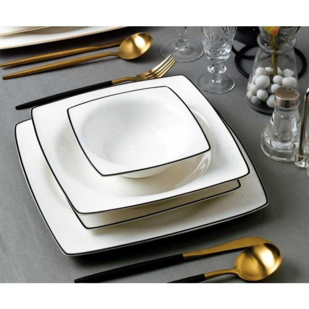 Sıla Home Sıla Bn-103 Black 24 Parça Porselen Yemek Takımı Yemek Takımı Fiyatı