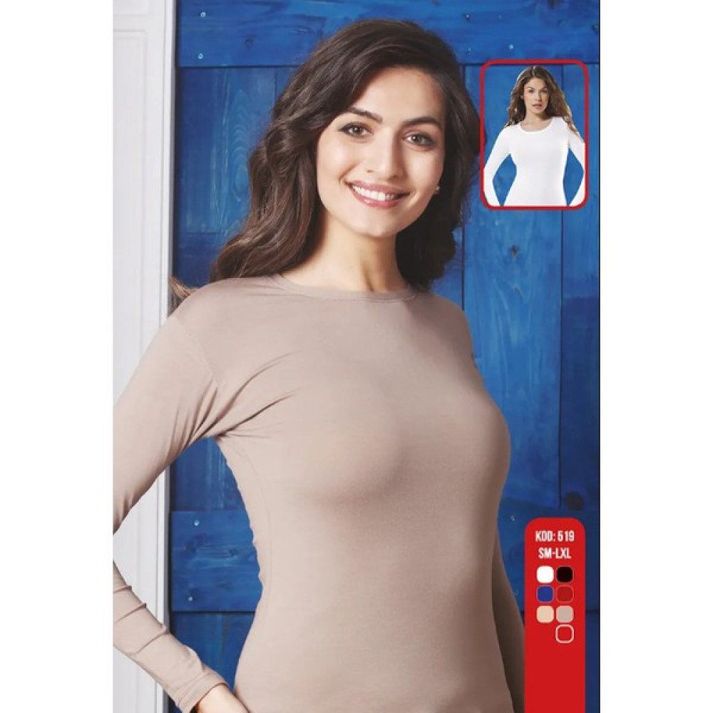 Sıla Sella 519 Kadın Likralı Uzun Kollu Bluz Bluz Fiyatı
