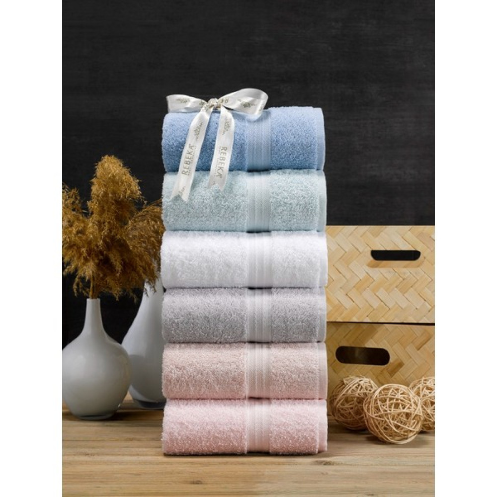 Şilay Home Şilay Rainbow 6'lı Havlu Seti 50X90 Pamuk - Renkli - 50 x 90 cm El / Yüz Havlusu Fiyatı