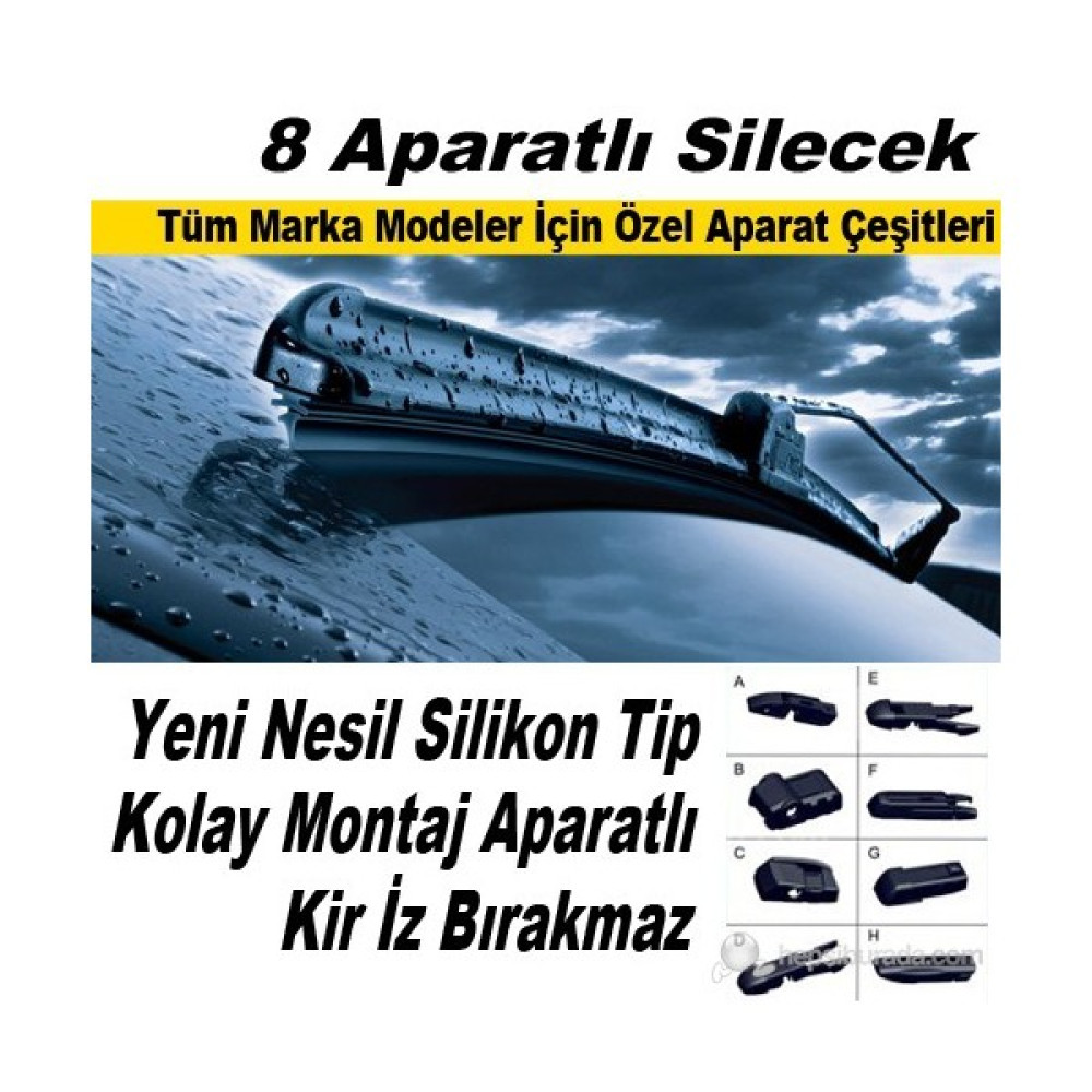Silecek Yeni Nesil 8 Aparatlı 480 mm 41190 Oto Boyaları Fiyatı