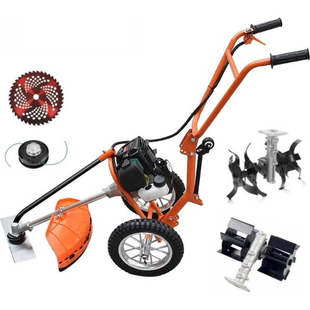 Silen Garden Tools Silen Tekerlekli Toprak Çapalama + Çim Biçme Makinası 4 Zamanlı Çapalama Makinesi Fiyatı