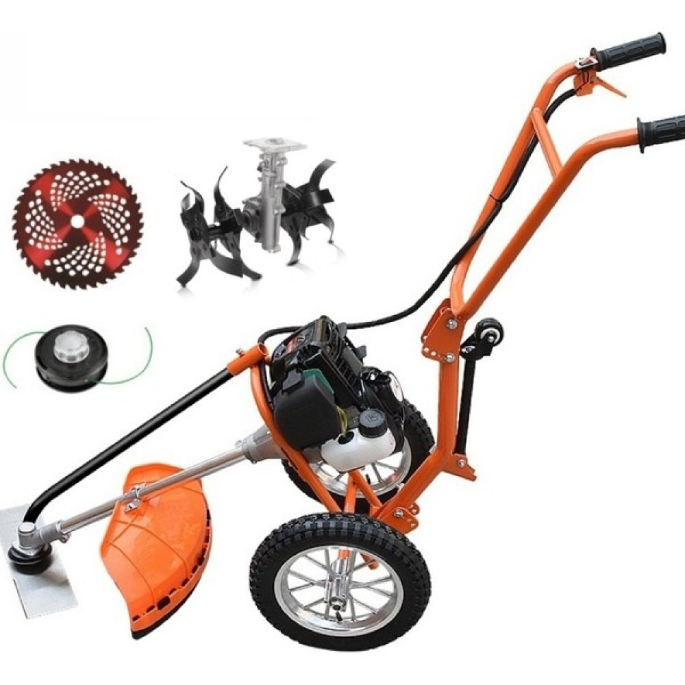 Silen Garden Tools Tekerlekli Toprak Çapalama + Çim Biçme Makinası 4 Zamanlı Bahçe Makinesi Fiyatı