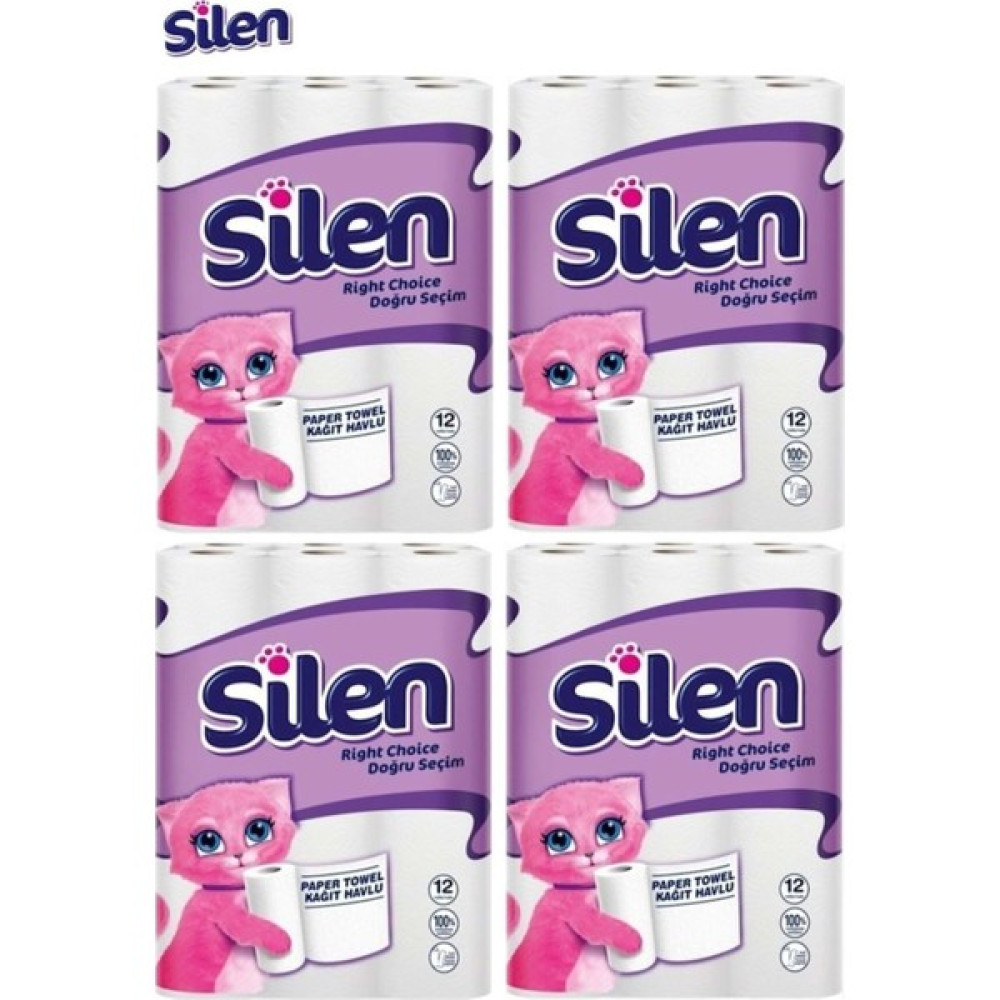 Silen Kağıt Havlu 48 Li Set (4pk*12) - Beyaz Kağıt Havlu Fiyatı
