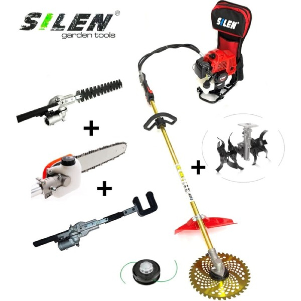Silen Sırt Tırpan + Zeytin Silkeleme + Dal Testere + Çit Kesme + Akrep Çapa Makinesi 3.2kw 4.6hp Bahçe Makinesi Fiyatı