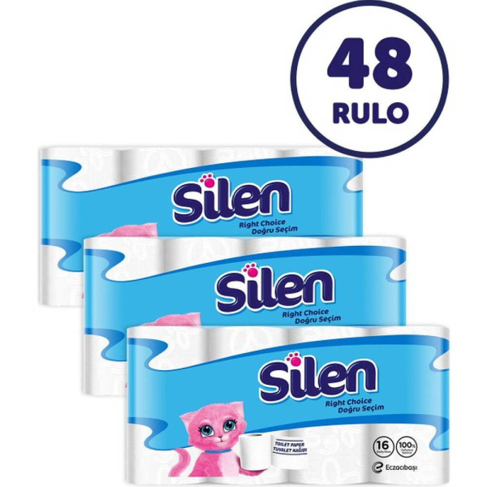 Silen Tuvalet Kağıdı 48'li (16X3) Tuvalet Kağıdı Fiyatı