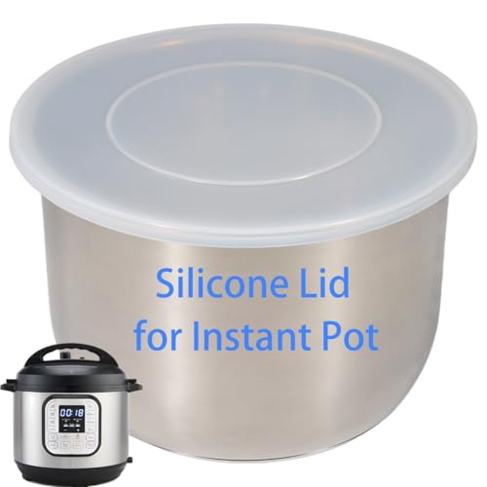 Silicone Lid for Instant Pot 6 QT & 5 QT, 9.8IN Premium Pot Cover for Instapot 5 & 6 Quart Inner Pot, Reusable Silicone Lids for Bowl and Food Cover, Lid Accessories for Instant Pot Pressure Cookers Fiyatı