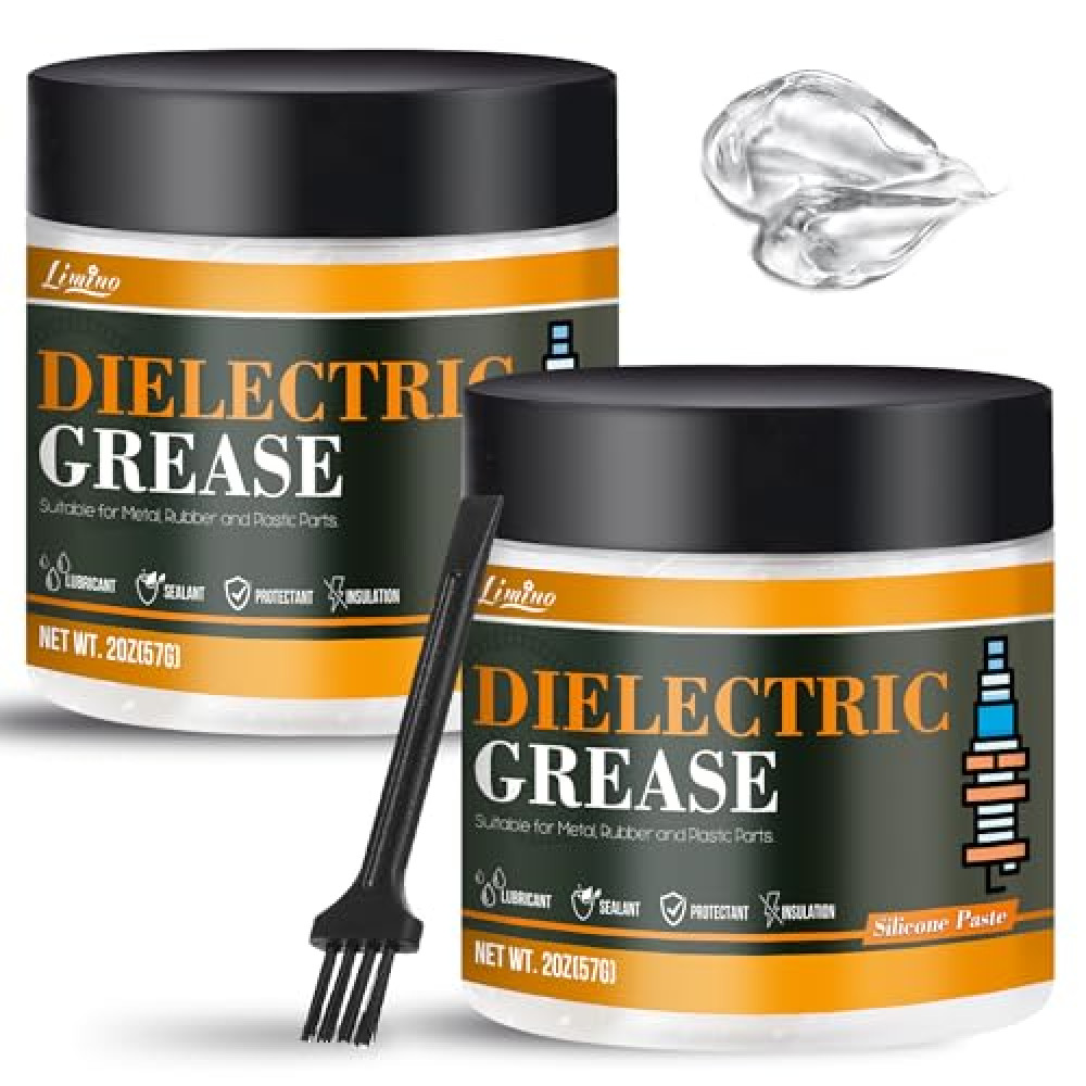 Silicone Paste - 4oz Automotive Dielectric Grease for Electrical Components and Connectors, Spark Plugs, Automotive O-Ring, Brake - Waterproof Silicone Grease, Heat Resistant and Easy Application