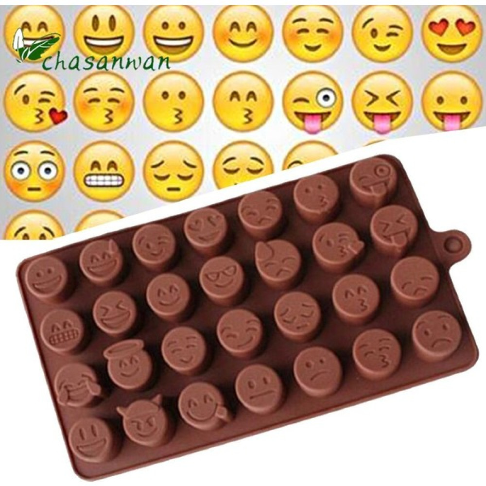 Siliko World Emoji Şekilleri Silikon Çikolata Kalıbı Kek Kalıpları Fiyatı
