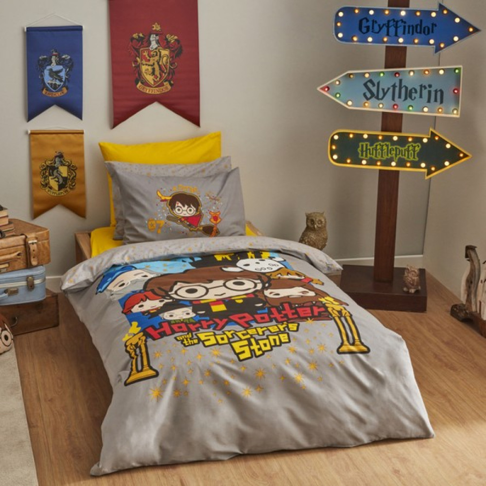 Silikomart Karaca Home Harry Potter Little Wizard Pamuk Tek Kişilik Nevresim Takımı - Renkli - 160 x 220 cm Nevresim Takımı Fiyatı