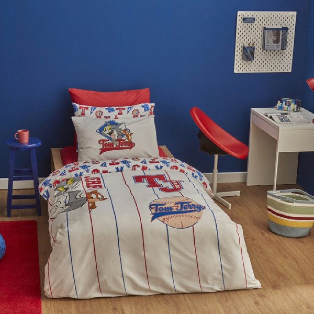 Silikomart Karaca Home Tom ve Jerry Time To Shool Pamuk Tek Kişilik Nevresim Takımı - Renkli - 160 x 220 cm Nevresim Takımı Fiyatı